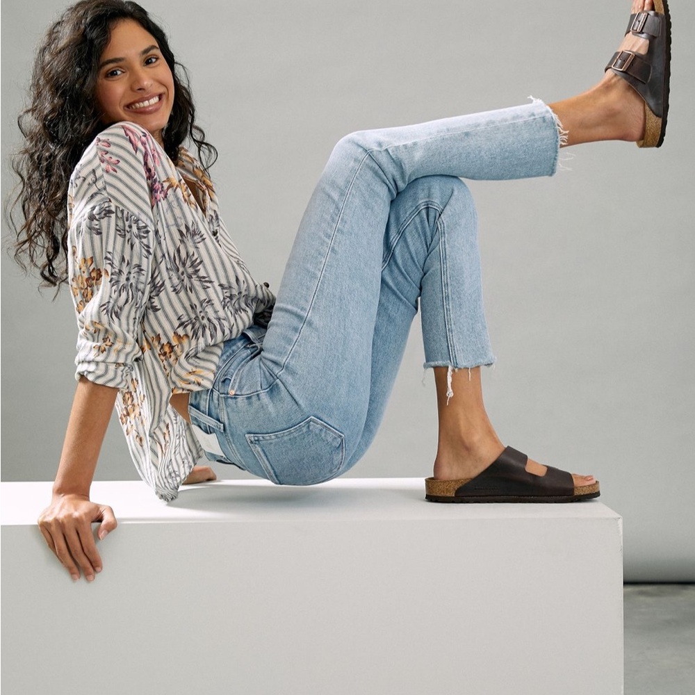 PAIGE Sky Blue Ankle Jeans